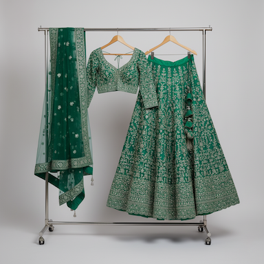 Lehnga/Skirt (without Cancan, 3 Piece)